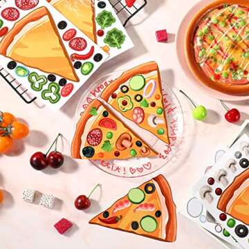 Create Fun with 24 DIY Pizza Stickers for Kids