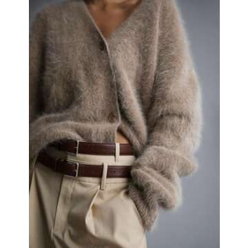 Yimoon Womens Fuzzy Cardigan Sweater Stylish & Cozy