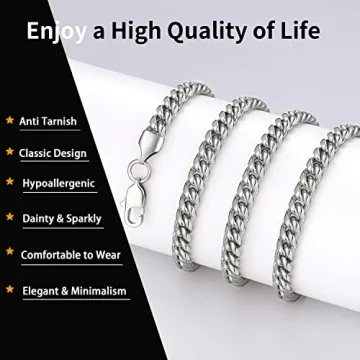 Momlovu Silver Chain for All Ages - Durable & Stylish