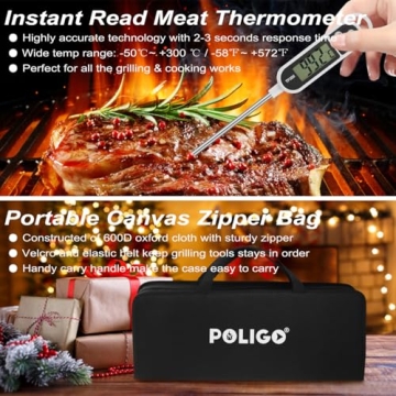 POLIGO 29 PCS BBQ Grill Set - Perfect Grilling Gift Set