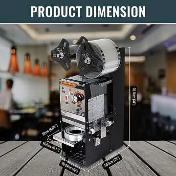 WYZworks Tea Cup Sealing Machine - 300-500 cups/hr Efficiency