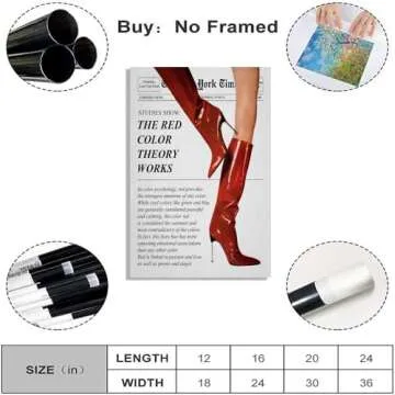 Vintage Newspaper Wall Art Trendy Preppy Girly Room Decor Feminist Wall Decor Aesthetic Funky Red Bo...