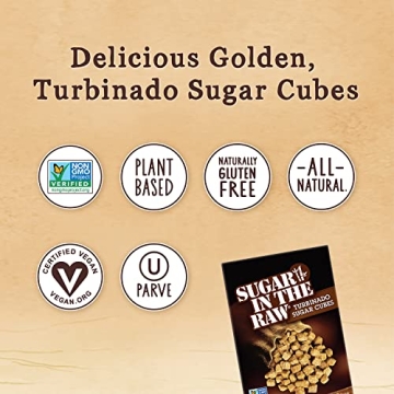 Turbinado Cane Sugar Cubes for Coffee and Drinks