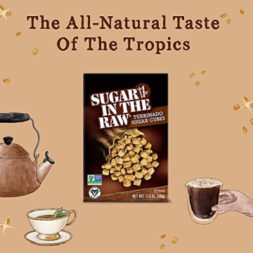 Turbinado Cane Sugar Cubes for Coffee and Drinks