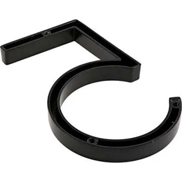 Distinctions 844715 Upgraded 5" Black Floating House Number 5