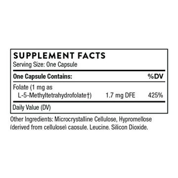 Thorne 5-MTHF - Active Folate for Mood and Heart Health