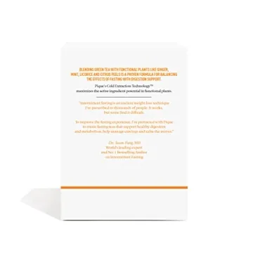 Pique Organic Ginger Fasting Tea Crystals for Energy