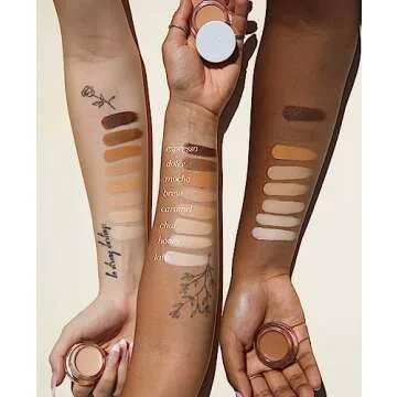 Ere Perez - Natural Arnica All-Cover Pot Concealer | Med-Full Coverage, Satin Finish, Calming, Nourishing | Vegan, Cruelty-Free, Clean Beauty (Chai, 0.18 oz | 5 g)