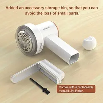 HOMEASY Rechargeable Fabric Shaver with LED Display