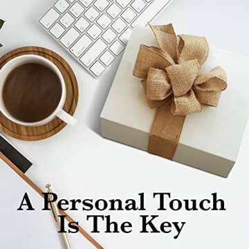 Burlap Ribbon 3 Inch Wide - Burlap Roll Fabric Ribbon, 10 Yard Burlap Ribbon for Crafts, Burlap Flow...