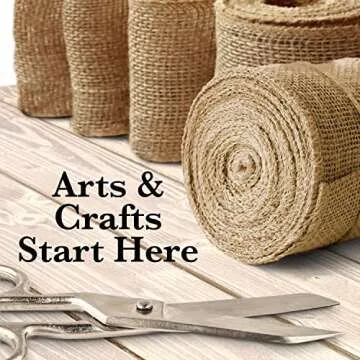 Burlap Ribbon 3 Inch Wide - Burlap Roll Fabric Ribbon, 10 Yard Burlap Ribbon for Crafts, Burlap Flower Wrap, Rustic Ribbon for Gifts, Holidays and Decorations