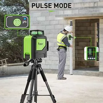 Huepar 902CG Cross Line Laser Level with 360° Coverage