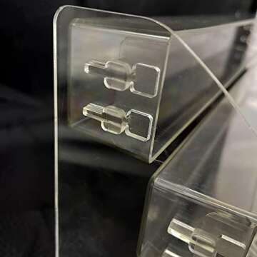 MineSign Sunglasses Organizer Clear Eyeglasses Display Case Sticker Display Tray Box For Glasses Tabletop Holder Stand (5 layer)