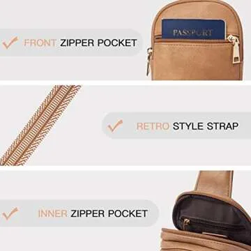 Telena Small Sling Bag for Women Fashionable Crossbody