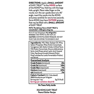 KONG Easy Treat Dog Treat Paste - Peanut Butter 8 Oz