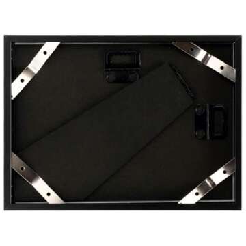 Frametory, 5x7 Black Aluminum Picture Frame - Set of 2 - Ideal for Displaying 4x6 Photos with Mat or...
