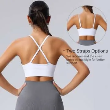 Evcute Adjustable Wireless Sports Bras for Women