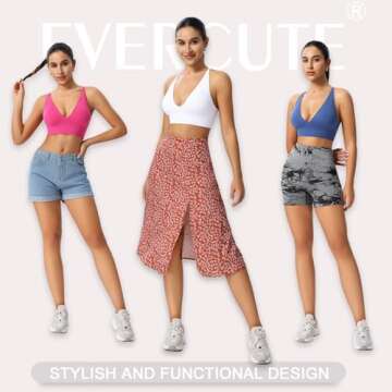 Evcute Adjustable Wireless Sports Bras for Women