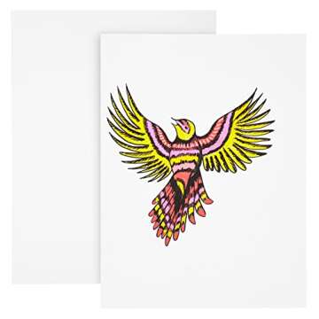 20 Sheets Alcohol Ink Paper for Drawing, Watercolor, and Acrylic Paints for Artists, Painting Supplies, Letter Size (9x12 in)