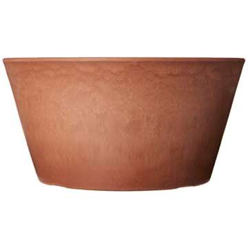PSW Pot TD25TC Collection Shallow Bulb Pan Planter for Succulents, Bonsai, Fairy Gardens, Herbs, 10-...