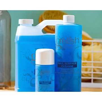 Gelish Nail Surface Cleanse – Gel Top Coat Nail Cleaner, Removes Tacky Residue, High-Shine Finish, Skin-Safe Formula, Smooth & Glossy Results for Perfect Manicure (4 fl oz).