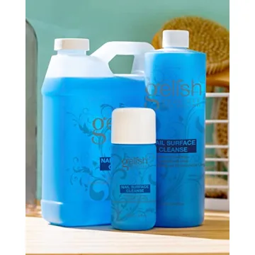 Gelish Nail Surface Cleanse – Gel Top Coat Nail Cleaner, Removes Tacky Residue, High-Shine Finish, Skin-Safe Formula, Smooth & Glossy Results for Perfect Manicure (4 fl oz).