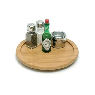 Lipper International 8301 Bamboo Wood 10" Kitchen Turntable