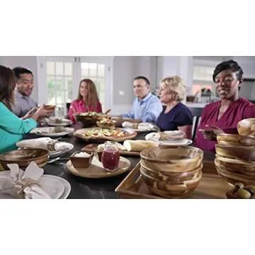 Lipper Bamboo Wood Kitchen Turntable 10" for Organization