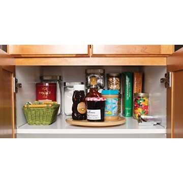 Lipper International 8301 Bamboo Wood 10" Kitchen Turntable