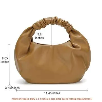 CORAID Mini Hobo Tote Bag Soft Leather for Women