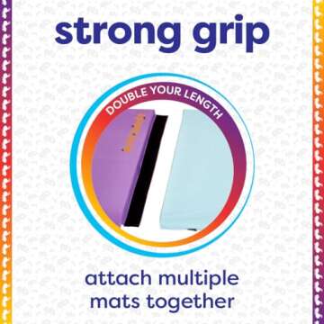 Antsy Pants Tumbling Mat –Gymnastics Mat, Easy to Clean Gym Mat, Sturdy,Foldable Tumbling Mat for Kids, Padded, Lightweight,Portable, Carrying Handle, Gymnastics Equipment for Activity Play,Original