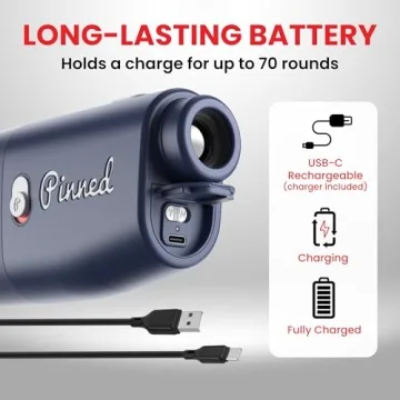 Pinned Prism+ Slope Golf Rangefinder USB Rechargeable