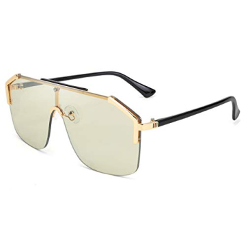 FEISEDY Classic Siamese Oversized Sunglasses - Stylish UV400 Protection