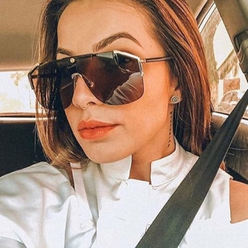 FEISEDY Classic Siamese Oversized Sunglasses UV400 Protection