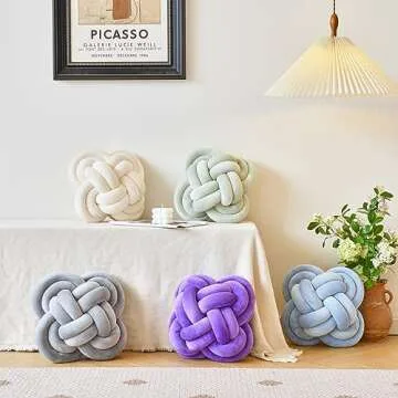 Xuyier 12" Knotted Pillow Ball for Couch and Bed