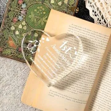 1 Year Anniversary Wedding Gifts for Him Her, One Year Anniversary Boyfriend Gifts, Penguin Couple Gifts 1st Happy Anniversary Card for Girlfriend Husband Wife, Romantic 1st Anniversary Ideas