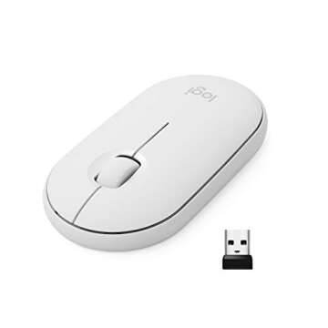 Sleek Logitech Pebble Wireless Mouse - Silent & Stylish
