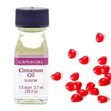 LorAnn Cinnamon Oil SS Flavor – 1 Dram Bottle for Delicious Baking & Candy Making