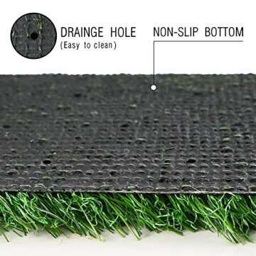 XLX TURF Artificial Grass Table Runner 12 x 72 Inch, Green Turf Centerpiece Table Decorations for Birthday Spring Golf Party Wedding Baby Shower