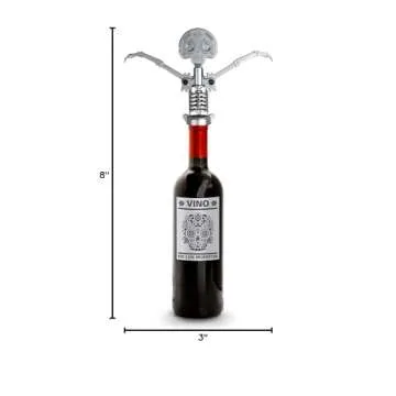 Kikkerland Day of the Dead Corkscrew, Day of Dead, Silver