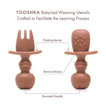 Tooshka Baby Utensil Set - Safe & Stylish for 6+ Months