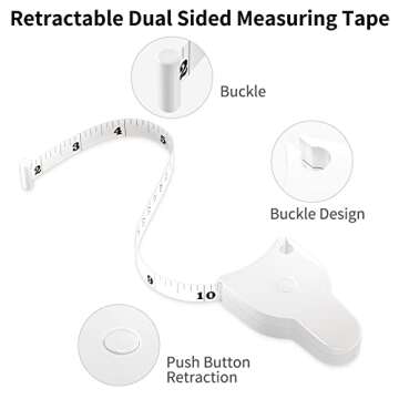 60 Inch Body Measuring Tape for Fitness and Tailoring