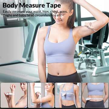 60 Inch Body Measuring Tape for Fitness and Tailoring