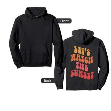 Cute Let's Watch The Sunset Hoodie for Fall and Winter