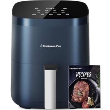 Beelicious 8-in-1 Smart Compact 4QT Air Fryer: Efficient & Healthy Cooking!