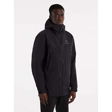 Arc'teryx Beta Long Jacket Men's | Exceptionally Versatile Gore-Tex Shell | Black, Medium