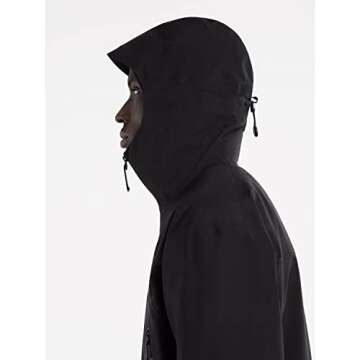 Arc'teryx Beta Long Jacket Men's | Exceptionally Versatile Gore-Tex Shell | Black, Medium