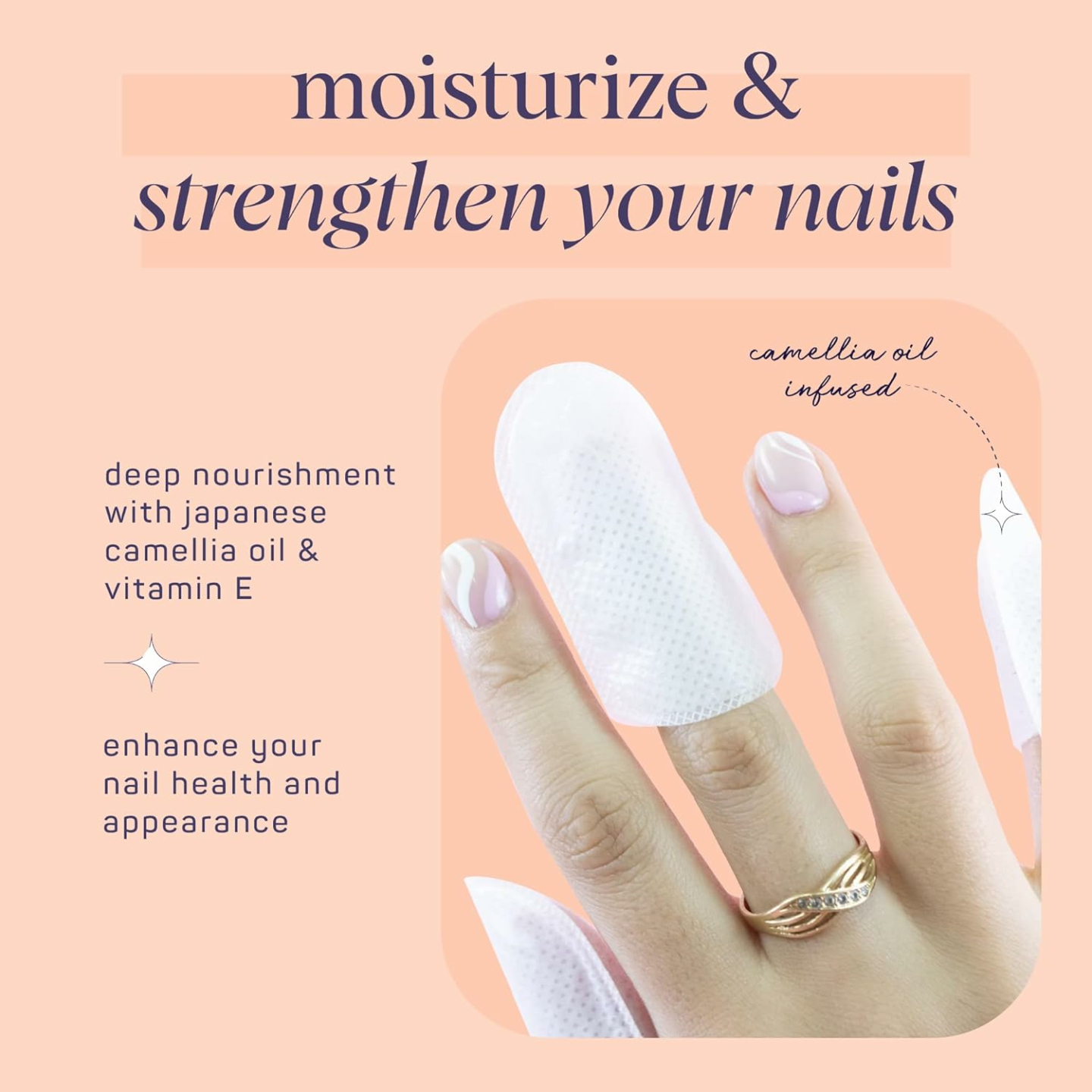 Nail Cuticle Wraps with Camellia Oil - SpaLife 6-Pack