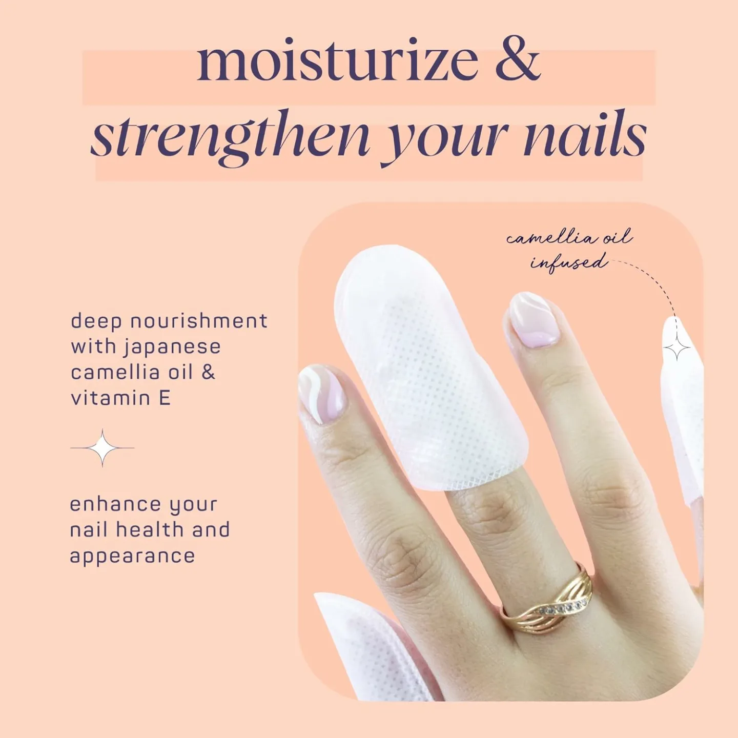 Nail Cuticle Wraps with Camellia Oil - SpaLife 6-Pack