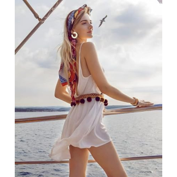 Rattan Earrings Statement Rattan Hoop Earrings for Women Woven Bohemian Earrings Handmade Straw Wicker Braid Big Drop Dangle Earrings for Women Summer Beach Jewelry (beige)